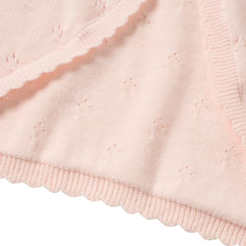 Image of Girls Long Sleeve Cardigan Kids Button Closure Knitted Bolero Shrug Girls Sweaters Tops