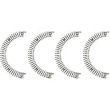 Zゲージ 道床なし曲線レール R45mm 180° 2本入り R091 鉄道模型用品 (× 2)