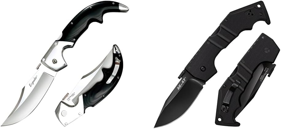Cold Steel Espada Large and AK-47 3.5" S35VN Clip Point Folding Knives with Tri-Ad Lock