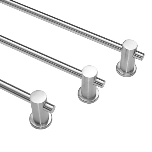 Handtuchhalter aus Edelstahl magnetisch in 7 Längen Handtuchstange Heizkörpertrocknung Ablage (Edelstahl 40cm) Cover