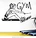 Produktbild LSFHB Fitnessstudio Mädchen Aufkleber Fitness   Aufkleber Bodybuilding Poster Vinyl WandtattoosDekor Wandbild Fitnessstudio Aufkleber 41x58 cm