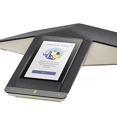 Poly - Trio C60 IP Conference Phone (Polycom) - Smart Conference Phone for Any Meeting Space - 5' Color Touch Display - Works with Teams, Zoom & More,Grey