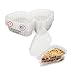 Hinged Small Plastic Pie / Cheesecake /Cake Slice Container by MT Products - Pack of 20