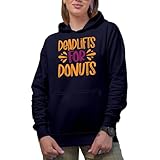 Make Your Mark Design Dealifts For Donuts Cute Hearts Athletic Gift Idea Navy Hooded Sweatshirt or Hoodie, Small