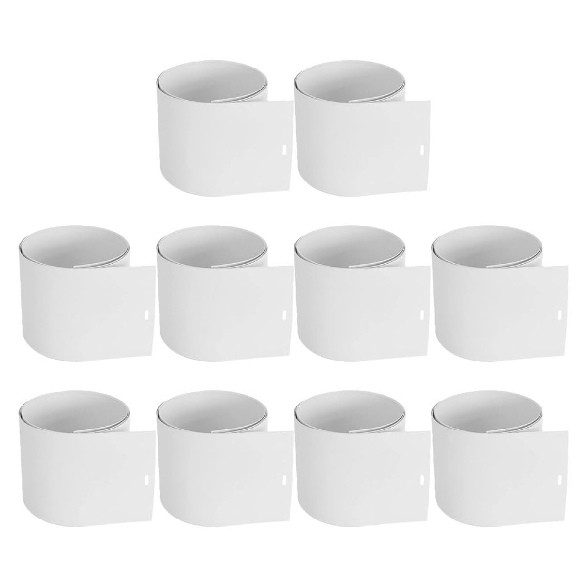 PVC Lamelles de Remplacement Blanc 10 Pièces pour Stores Verticaux
