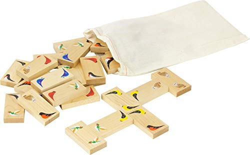 Bird Dominoes con motivos de pájaros, 28 piezas