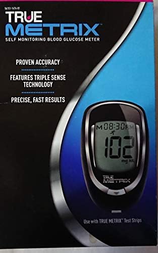 True Decor TrueMetrix Self Monitoring Blood Glucose Meter (Triple Sense Technology)