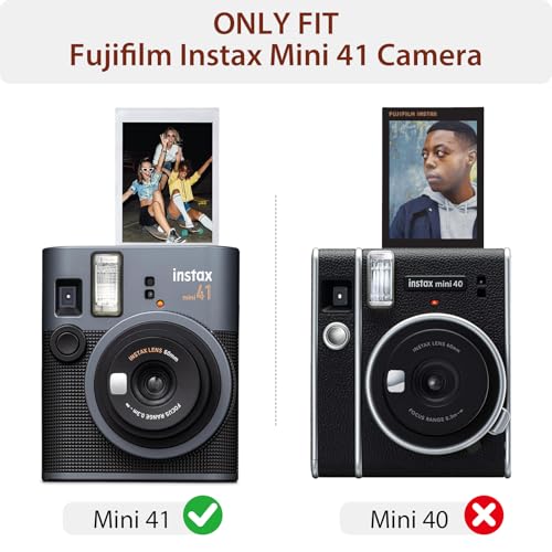 Funda protectora para Fujifilm Instax Mini 41 de cuero vegano miniatura 2