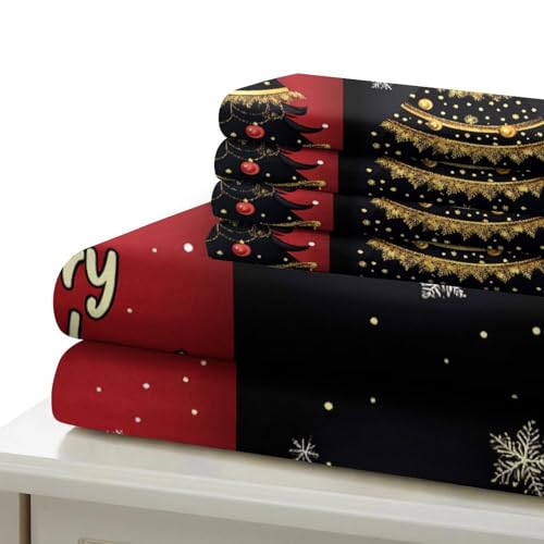 Parure de lit Noël impression 3D haute définition microfibre super douce - 7