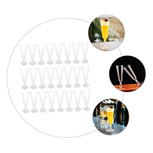 Anneome 40 Peças Taça De Plástico Taças De Plástico Vinho Transparente Taça De Champanhe