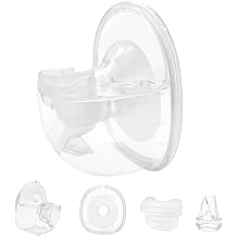 Wearable Breast Pump Replacement Parts, 24mm Flange for S18 S21, Full Set | Fits MomMed, Missaa S18 S21; Includes Flange, Duckbill Valve, Diaphragm, Milk Collector, Food-Grade Silicone, BPA Free