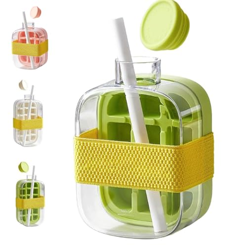 Botella 2 en 1 con bandeja para cubitos de hielo, 17 oz miniatura 1
