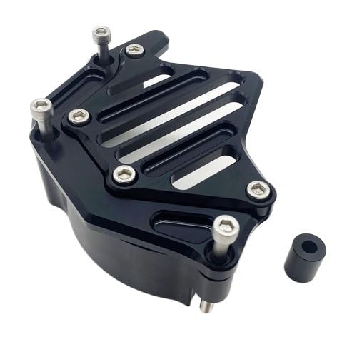 ISJRJF Motorrad Kettenschutz Passend für Kawasaki Z900 ABS Z900RS SE Cafe Racer 2021–2024. Vordere Kettenradabdeckung, dekorativer Panelschutz. Kettenradabdeckung(Black)