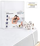 WASSERDICHT & ATMUNGSAKTIV: Dank des Matratzenschoners aus wasserdichten Materialien wird trotz des maximalen Schutzes vor Flüssigkeiten eine durchgehende Belüftung der Matratze gewährleistet