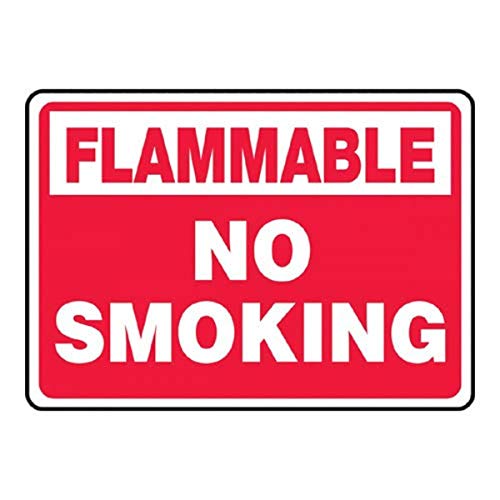 Panneau No Smoking adhésif haute résistance en Dura-Vinyl Accuform pour une fixation durable