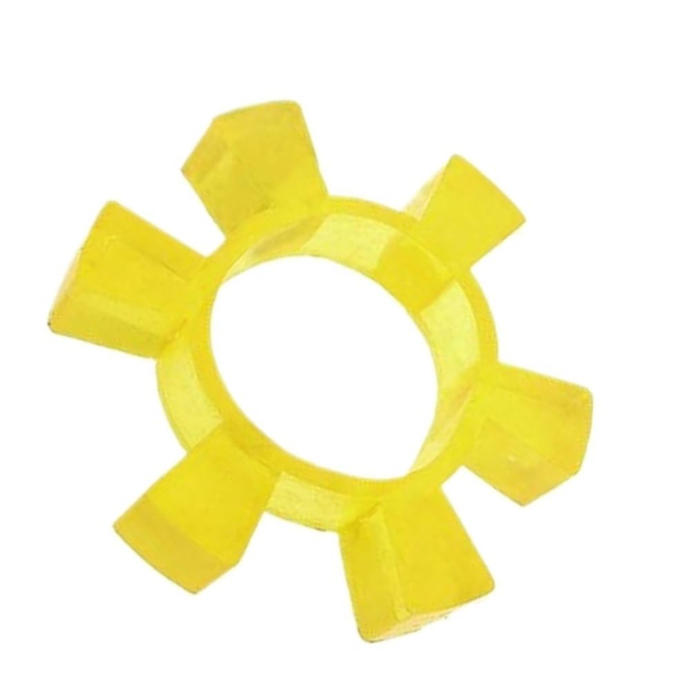 Flexible Buffer Pad Shaft Coupling,2 Piece T40 ~ T210 PU Elastic Gasket, Yellow Polyurethane Flexible Jaw Coupling Buffer Damper Pad(T210)