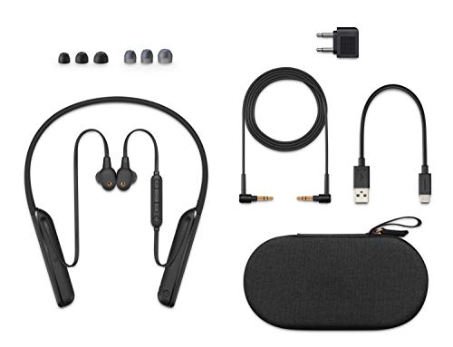 Image of Sony WI-1000XM2 Wireless Bluetooth in Ear Neckband Headphone with Mic (Black)