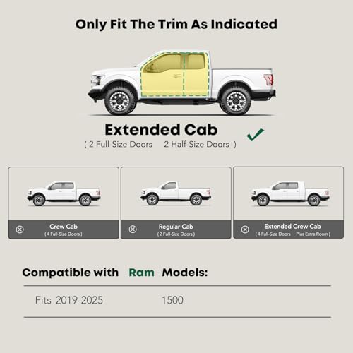 Estribos laterales YHTAUTO 5 pulgadas para Ram 1500 2019-2026 miniatura 2