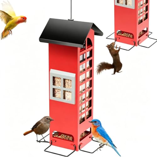 Squirrel Proof Hanging Bird Feeder 2.5LB Capacity