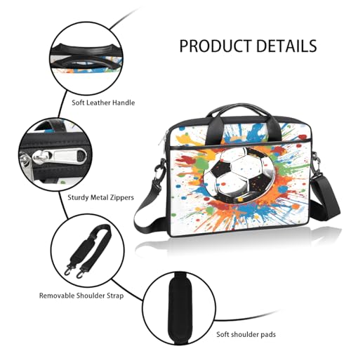 Bolsa para portátil con diseño Colorful Splashes 15 pulgadas miniatura 4