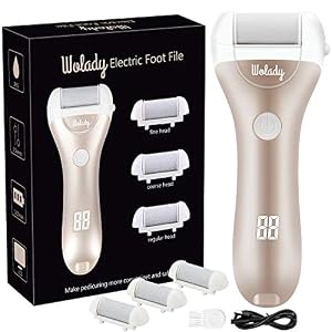 Lima Eléctrica Pedicura Eléctrico Lima Pies Profesional Recargable Wolady 3 Recambios Diferentes 5 Niveles Batería…