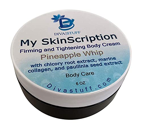 Diva Stuff Firming And Tightening Body Cream. Pineapple Whip Scent With Chicory Root Extract And Marine Collagen, 4Oz #TOP20
