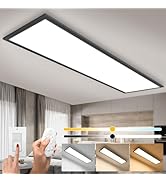 NETTLIFE Plafoniera Moderna A Pannello LED Bianca, Lampada Da Soffitto Dimmerabile Lunghezza 42W Con Telecomando 100x25 Cm Per Ufficio Cucina | Leroy Merlin - Foto 13