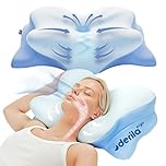 Derila ERGO Pillow | Memory Foam Neck Pillow, Bed Pillows. Cervical Pilllows for Back, Side, Stomach Sleeper, size 21.25 x 14.17 x 4.72 inches