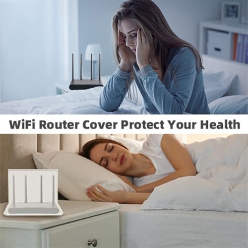 Image of WiFi Router Cover, WiFi RF Blocking Wireless, Blocks 5G Protective Cover 13.7 x 15.7