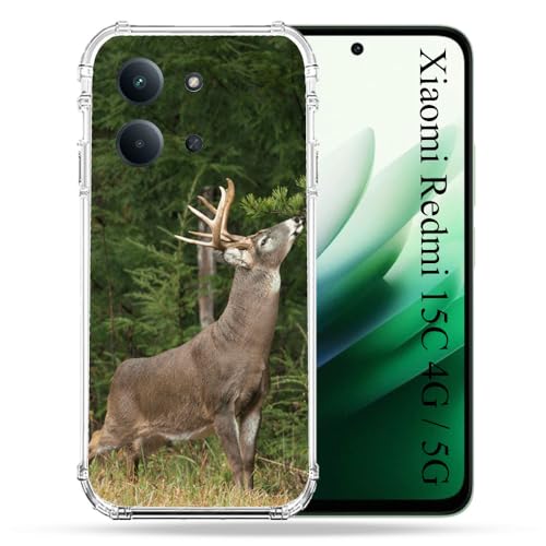 Coque Xiaomi Redmi 15C 4G Chasse Cerf finition mate haut de gamme et design épuré