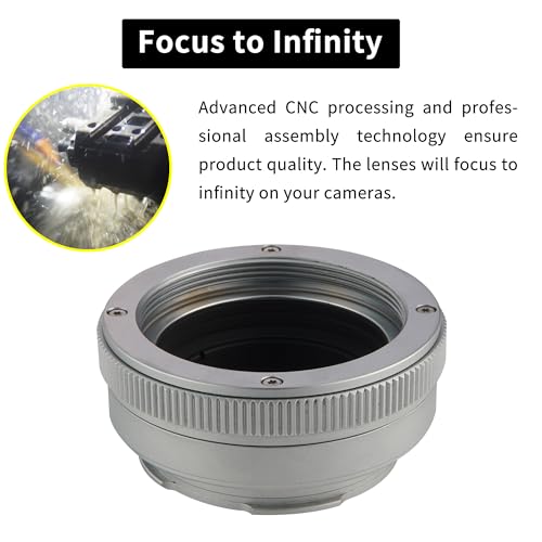 XPIMAGE Anillo Adaptador de Montura de Lente con Enfoque de telémetro y extensión Macro Compatible con Lentes con Rosca M42 para cámara Leica M - imagen 7