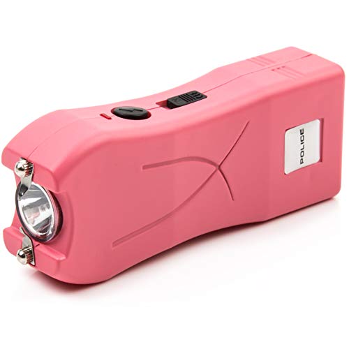 Police Stun Gun 398 - 59 Billion Mini Rechargeable With Led Flashlight, Pink #TOP3