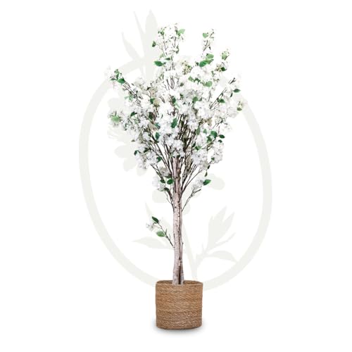 Maia Shop Almendro Artificial, Tronco Natural Ideal para Decoración del Hogar (150cm),...
