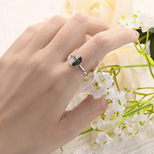 Pinky Promise Ring 925 Sterling Silver Ring As Mothers Day Gifts,Mother Daughter Ring From Mom For Graduation Gifts And Pinky Swear Ring For Friends Sisters From Sereney #TOP4