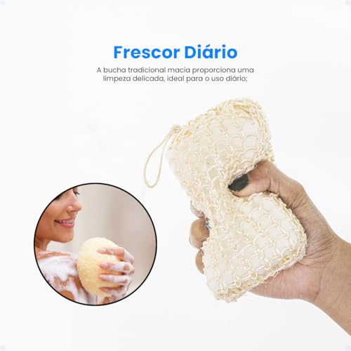 Kit Banho Spa Esponja Relaxante Adulto Super Macia Bucha De Sabonete Líquido E Costas Esfoliante Ped