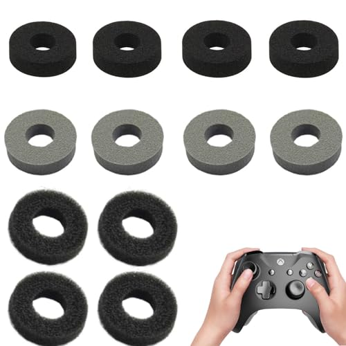 JFangZHZH Anillos Amortiguadores Joystick 12 Piezas,Assist Precisión para PS5/Xbox Series X|S/Switch OLED/PS4,Reduce Stick Drift,Espuma Control Mando Juego,Accesorios Mandos Gaming