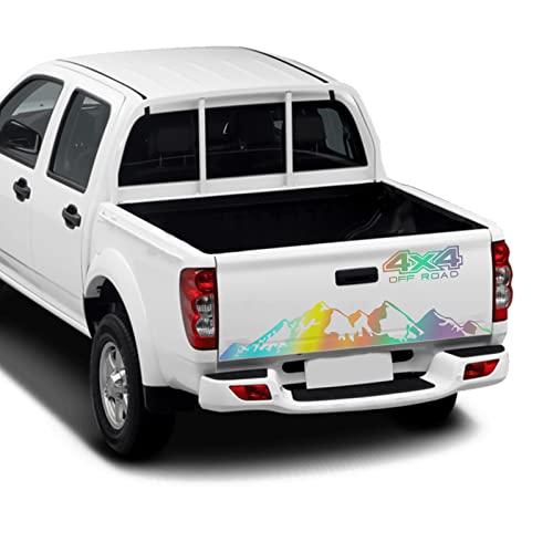 Sunbreath Truck Tailgate Decal Sticker Car Body Sticker 4X4 Mountains Graphic Vinyl Stripe Decoration Accessories Sticker For Pickup Off-Road L012 Discoloration #TOP4