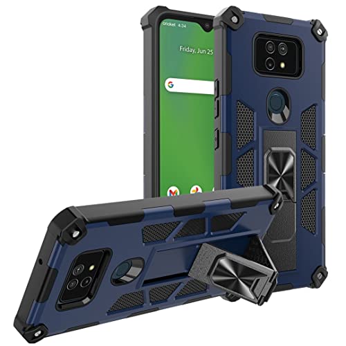 Rome Tech Phone Case for Cricket Ovation 2 / AT&T Maestro Max 6.82 - Armor Cases with Kickstand Military Grade Cricket Ovation 2 Phone Case with Stand - Cricket Ovation 2 Protective Case - Blue