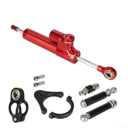 YobiLife Amortisseur de direction Kukirin G3-Pro 2024 | Stabilisateur de direction en aluminium/pièce de rechange | Amortisseur de stabilisation de guidon de moto (rouge)