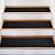 OXKVPVF 15 Pack 8 "X 30" Non-Slip Carpet Stair Treads for Indoor Wooden Steps, Made of Polyester and Reusable Adhesive, Suitable for Kids Elders and Pets?Black Hexagon?