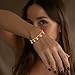 FUCJOEE Charm Bracelets for Women Trendy, 14K Gold Plated Heart Bracelets for Women Non Tarnish Cute Dainty Charm Gold Bracelet Fashion Waterproof Chain Bracelet Gold Jewelry