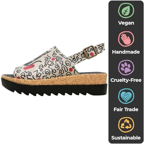 Image of DOGO Platform Sandals Women - Vegan and Handmade Wedge Sandals for Women