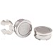HJ Men's Jewelry Cuff Link Round Button Cover Color Silver