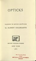 Opticks; a poem in seven sections 0913282030 Book Cover