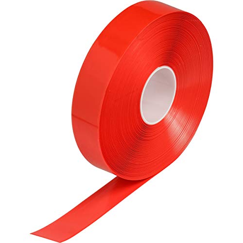 Brady ToughStripe Max Thick Floor Marking Tape - Rugged Facility Floor Marking Tape - 2 in. Width, 100 ft. Length - Red