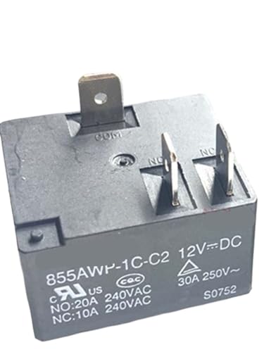 Relais 12V 855AWP-1C-C2 30A de 5 pièces pour circuits électriques auto et moto