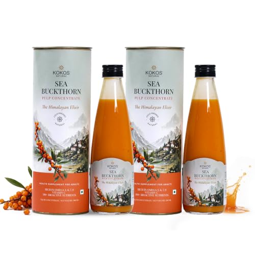 Image of Kokos Natural Sea Buckthorn Pulp Concentrate | Himalayan Cold Press | 600ml