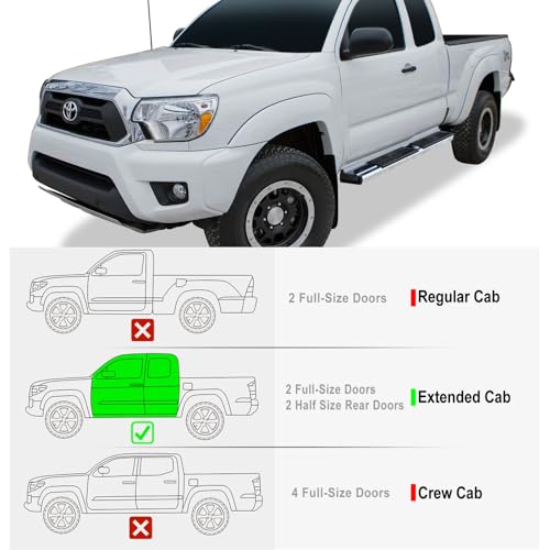 Estribos estilo OE cromados para Toyota Tacoma 2005-2023 miniatura 2
