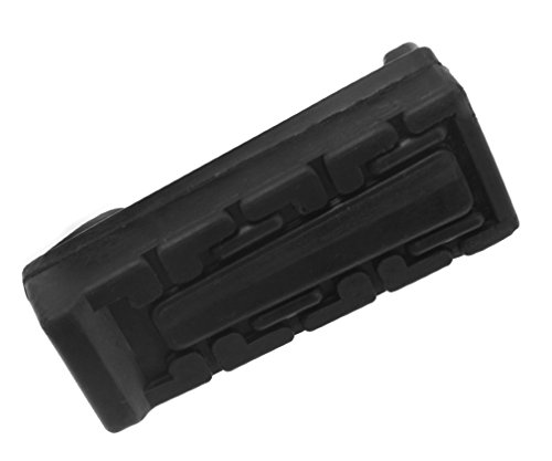 Sostituzione di 2 x moto nero poggiapiedi gomma