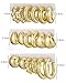 IFKM 9 Pairs Gold Hoop Earrings Set For Women Hypoallergenic Chunky Chain Twisted Open Hoops Dangle Earring Packs For Birthday Party Christmas Fashion Jewelry Gift